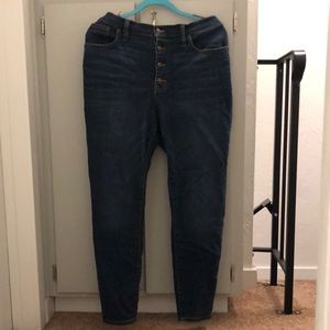 J Crew factory high rise button jeans